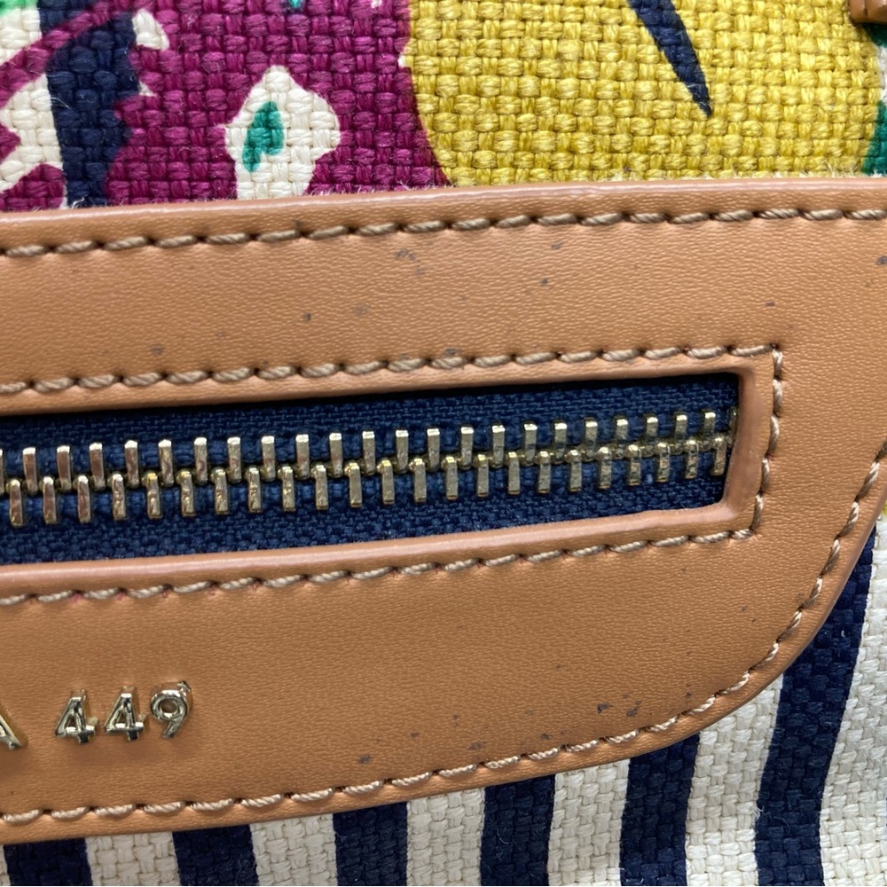 Spartina 449 Navy Floral Stripe Tote - Picture 11 of 11